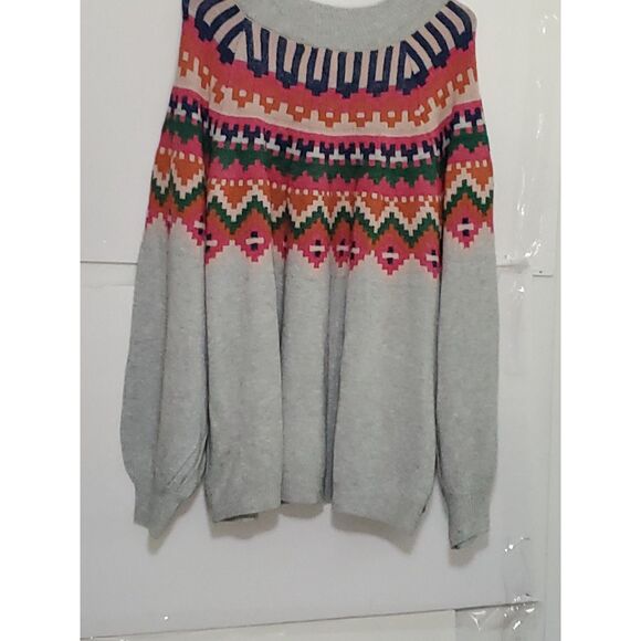 A Maurices Women's Plus Sized Sweater Pullover Fall/Winter Patterned 4X NWT - Picture 10 of 11